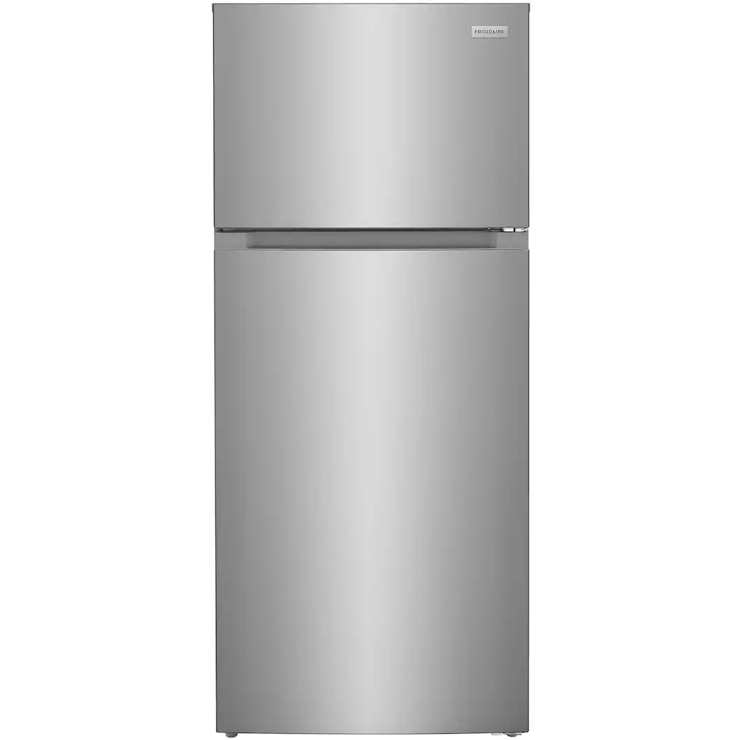 1 Frigidaire - 16.0 Cu. Ft. Garage Ready Top Freezer Refrigerator - Stainless Steel - Image 1