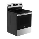 GE - 5.3 Cu. Ft. Freestanding Electric Range with Steam Cleaning and 4 Burner Radiant Cooktop - Stainless Steel - Image 2