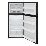 Frigidaire - 20.0 Cu. Ft. Garage Ready Top Freezer Refrigerator - Black - Image 3