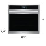 Frigidaire - Gallery 30" Built-in Single Electric Wall Oven with Total Convection - Stainless Steel - Image 2