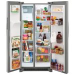Frigidaire - 22.3 Cu. Ft. Side-by-Side Refrigerator - Stainless Steel - Image 4