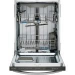Frigidaire - Gallery 24" Top Control Built-In Tub Dishwasher with Third Rack, CleanBoost Technology, and 47 dBA - Stainless Steel - Image 4