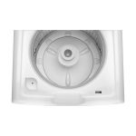 GE - 4.5 Cu. Ft. High-Efficiency Top Load Washer with Deep Fill and Cold Plus - White with Matte Black - Image 4