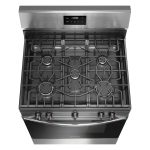 Frigidaire - 5.1 Cu. Ft Freestanding Gas Range with Quick Boil Burner - Stainless Steel - Image 4